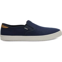 TOMS Men's Baja Slip On Shoe 5 TOMS Men's Baja Slip On Shoe -Winter Equip Store 10013230 NavyHeritageCanvasMensBaja P