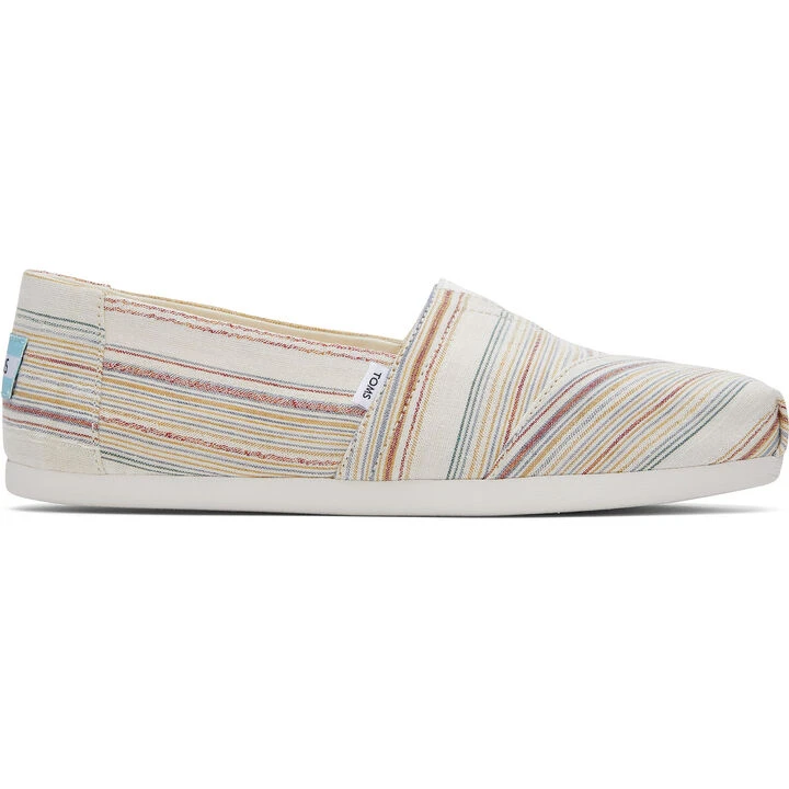 TOMS Women's Alpagarta Stripes Recycled Cotton Canvas Shoe 1 TOMS Women's Alpagarta Stripes Recycled Cotton Canvas Shoe