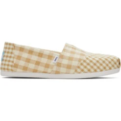 TOMS Women's Alpagarta Gingham Canvas Shoe