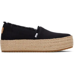 TOMS Women's Fringe Valencia Platform Espadrille Shoe