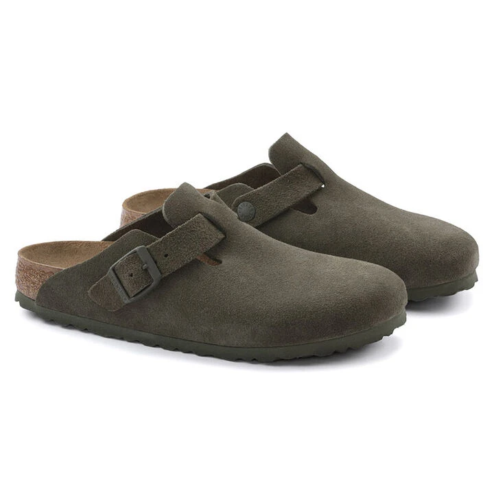 Birkenstock Men's Boston Suede Leather Clog 2 Birkenstock Men's Boston Suede Leather Clog - Image 2