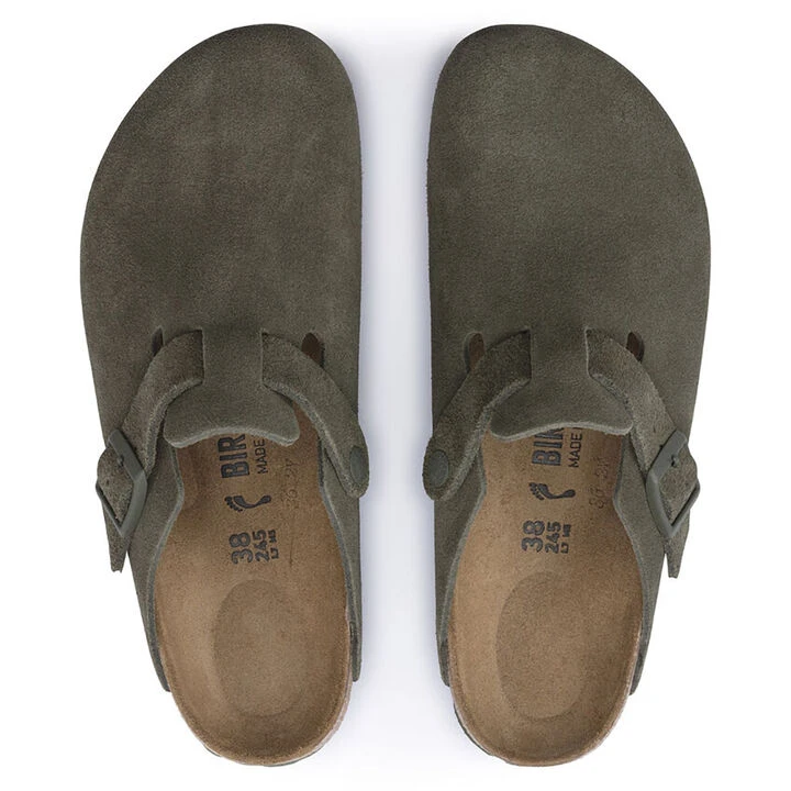 Birkenstock Men's Boston Suede Leather Clog 4 Birkenstock Men's Boston Suede Leather Clog - Image 4