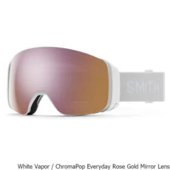 Smith 4D MAG Snow Goggle + Spare Lens -Winter Equip Store 4D MAG Snow Goggle Spare Lens White Vapor Rose