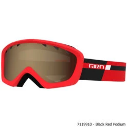 Giro Children's Chico Snow Goggle -Winter Equip Store 7119910 giro chico snow goggle black red podium amber rose heroTxt