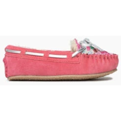 Minnetonka Girls' Cassie Mermaid Lined Moccasin