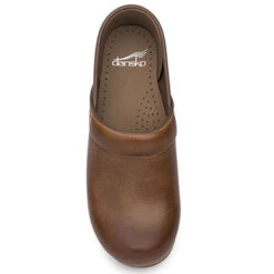 Dansko Women's Professional Honey Distressed Leather Clog