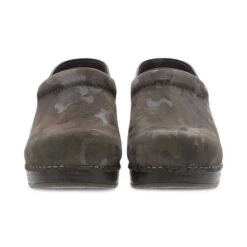 Dansko Women's Professional Camo Suede Clog -Winter Equip Store Dansko professional camo suede front