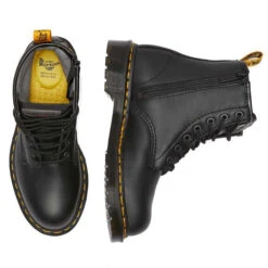 Dr. Martens AirWair Women's 1460 Maple Zip Newark Steel Toe Work Boot -Winter Equip Store Doc Martens Newark Work Boots Black Top