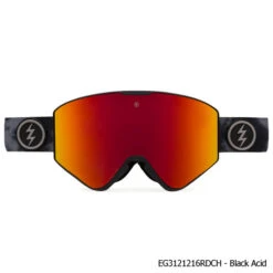 Electric Kleveland II Snow Goggle W/ Bonus Lens -Winter Equip Store ElectricVisualEvolution EG3121216RDCH BlackAcid4