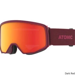 Atomic Four Q HD Snow Goggle + Spare Lens -Winter Equip Store Four Q HD Snow Goggle Spare Lens Dark Red
