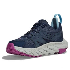 HOKA ONE ONE Women's Anacapa Breeze Low Hiking Shoe -Winter Equip Store HokaOneOne 1127921 OSHM OuterSpaceHarborMist 3sideanglefront