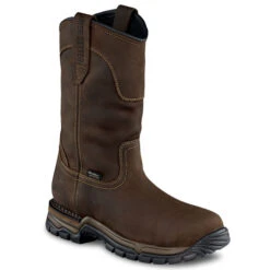 Irish Setter Men's 11" Two Harbors Waterproof Leather Safety Steel Toe Pull-On Boot
