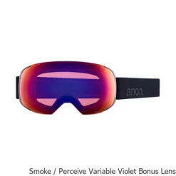 Anon M2 Snow Goggle + Bonus Lens + MFI Facemask -Winter Equip Store M2 Snow Goggle MFI Facemask Smoke Violet Bonus