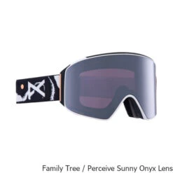 Anon M4 Cylindrical Snow Goggle + Bonus Lens + MFI Facemask -Winter Equip Store M4 Cylindrical Snow Goggle MFI Facemask Tree Onyx