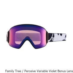 Anon M4 Cylindrical Snow Goggle + Bonus Lens + MFI Facemask -Winter Equip Store M4 Cylindrical Snow Goggle MFI Facemask Tree Violet Bonus
