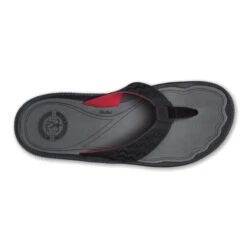 OluKai Men's 'Awiki Flip Flop Sandal 6 OluKai Men's 'Awiki Flip Flop Sandal -Winter Equip Store Olukai Awiki Sandal Black HLA 3