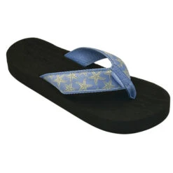 Tidewater Sandals Women's Periwinkle Starfish Flip Flop Sandal