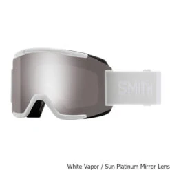 Smith Squad Snow Goggle + Spare Lens 8 Smith Squad Snow Goggle + Spare Lens -Winter Equip Store Squad Snow Goggle Spare Lens White Vapor Platinum