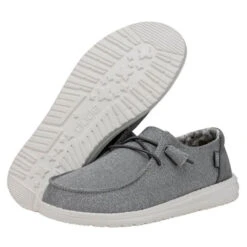 Heydude Women's Wendy Stretch Shoe -Winter Equip Store heydude Wendy Stretch Sparkling Grey 3