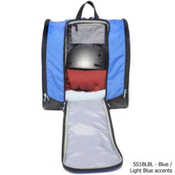 Kulkea Children's Speed Star Ski Boot & Helmet Backpack -Winter Equip Store kulkea speed star blue DSC9561Txt