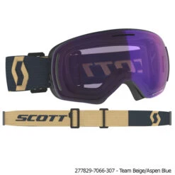 Scott LCG Evo Light Sensitive Snow Goggle + Spare Lens -Winter Equip Store scott 277829 7066 307TeamBeigeAspenBlue