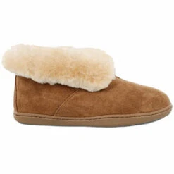 Minnetonka Women's Sheepskin Ankle Boot Slipper